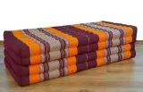 Klappmatratze, G�stematratze, Faltmatratze  *orange*  extrabreit