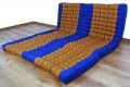 Klappmatratze, Gstematratze, Faltmatratze  *blau - gelb*  140cm breit