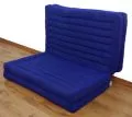 Kapok Klappmatratze, Faltmatratze, blau, einfarbig