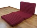 Kapok Klappmatratze, Faltmatratze, rot, einfarbig