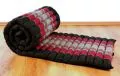 Kapok Rollmatte, Liegematte  *schwarz - rot*  Gr. S