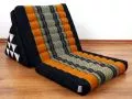 Thaikissen, Sitz- Liegekissen *schwarz/orange*