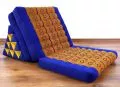 Thaikissen, Sitzkissen  *blau/gelb*