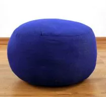 Einfarbiges Zafukissen, Sitzkissen  *blau*  klein
