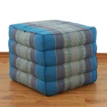 Farbenfrohes Wrfelkissen  *hellblau*