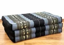 Kinder Kapokmatratze, Faltmatratze blau-Elefanten