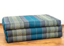 Kinder Kapokmatratze, Faltmatratze hellblau