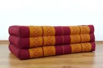 Kinder Kapokmatratze, Faltmatratze  rot-gelb