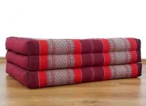 Kinder Kapokmatratze, Faltmatratze  rubinrot