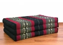 Kinder Kapokmatratze, Faltmatratze schwarz-Elefanten