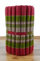 Kapok Rollmatte, Liegematte *rot - grn* Gr. S