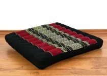 Sitzkissen, Bodenkissen *schwarz - rot*