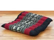 Steppkissen, Boden- bzw. Stuhlkissen *schwarz - Elefanten*