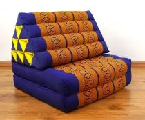 Thaikissen 2 Auflagen  *blau - gelb*