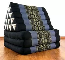 Thaikissen, XXL Dreieck  *blau / Elefanten*