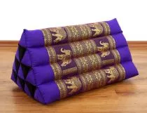 Kapok Dreieckskissen, Rckenlehne  *lila/Elefanten*  deluxe