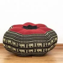 Kapok Zafukissen, groer Stern *schwarz / Elefanten*