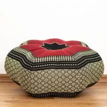 Kapok Zafukissen, groer Stern *schwarz / rot*