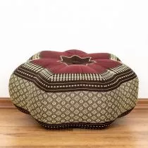 Kapok Zafukissen, groer Stern *weinrot*