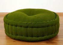 Einfarbiges Zafukissen, Sitzkissen  *grün*