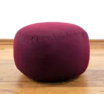 Einfarbiges Zafukissen, Sitzkissen  *rot*  klein