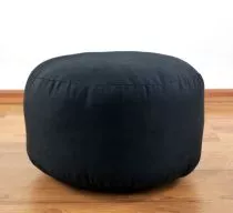 Einfarbiges Zafukissen, Sitzkissen  *schwarz*  klein
