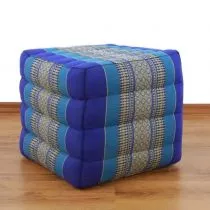 Farbenfrohes Wrfelkissen  *blau*