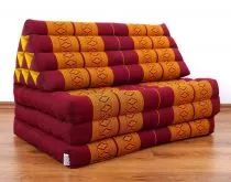 Jumbo Thaikissen, extrabreit   *rot - gelb*