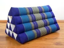 Kapok Dreieckskissen, Rckenlehne  *blau*