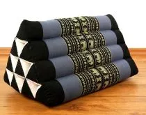 Kapok Dreieckskissen, Rckenlehne  *blau/Elefanten*