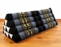 Kapok Dreieckskissen, Rckenlehne  *blau/Elefanten*   extrabreit