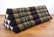 Kapok Dreieckskissen, Rckenlehne  *braun/Elefanten*   extrabreit