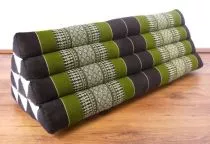 Kapok Dreieckskissen, Rckenlehne  *braun/grn*   extrabreit