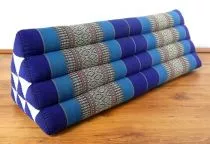 Kapok Dreieckskissen, Rckenlehne  *blau*   extrabreit