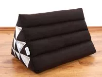 Kapok Dreieckskissen, Rckenlehne  *einfarbig braun*