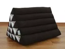 Kapok Dreieckskissen, Rckenlehne  *einfarbig braun*  extrahoch