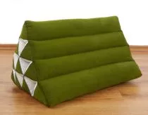 Kapok Dreieckskissen, Rckenlehne  *einfarbig grn*