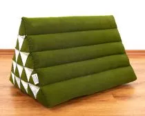 Kapok Dreieckskissen, Rckenlehne  *einfarbig grn*  extrahoch