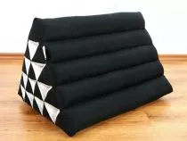 Kapok Dreieckskissen, Rckenlehne  *einfarbig schwarz*  extrahoch