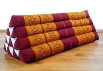 Kapok Dreieckskissen, Rckenlehne  *rot - gelb*  extrabreit