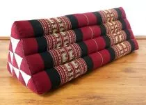 Kapok Dreieckskissen, Rckenlehne  *rot/Elefanten* extrabreit