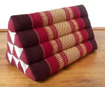 Kapok Dreieckskissen, Rckenlehne  *rubinrot*