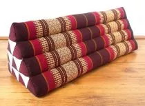 Kapok Dreieckskissen, Rckenlehne  *rubinrot*  extrabreit