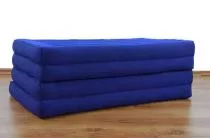 Kapok Klappmatratze, Faltmatratze, blau, einfarbig