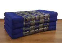 Klappmatratze, Seide, blau/Elefanten