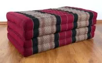 Klappmatratze, Gstematratze, Faltmatratze *rot - schwarz* 80cm breit