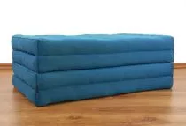 Kapok Klappmatratze, Faltmatratze, hellblau, einfarbig