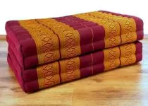 Klappmatratze, Gstematratze, Faltmatratze *rot - gelb* 80cm breit