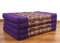 Klappmatratze, Seide, lila/Elefanten