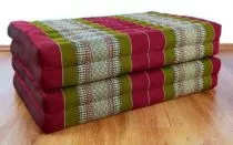 Klappmatratze, Gstematratze, Faltmatratze *rot - grn* 80cm breit